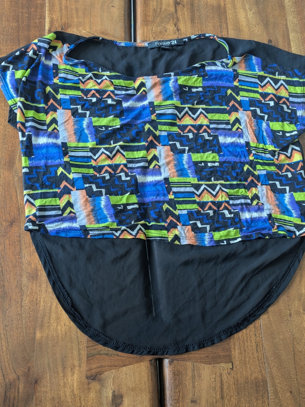 Forever 21 Multicolor Print Top